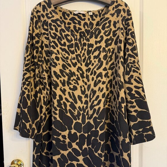 Beige and Black Leopard Top - Picture 1 of 2